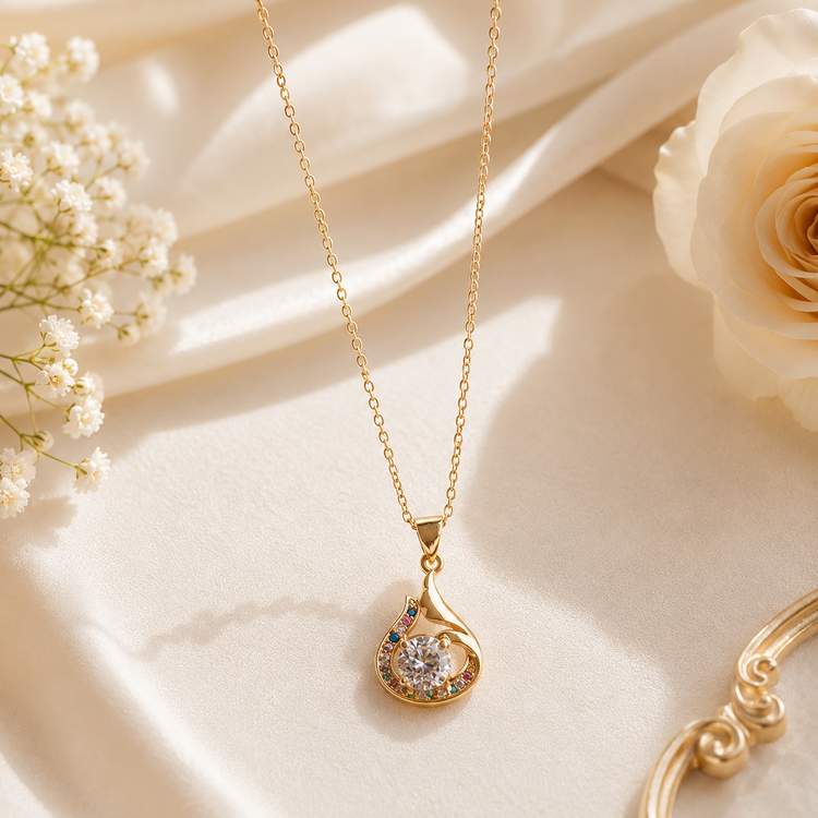 نیم ست سلین طلایی